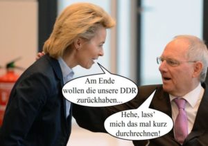 Fotowitz Leyen/ Schäuble