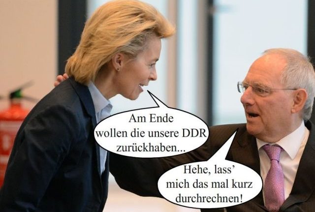 Fotowitz Leyen/ Schäuble